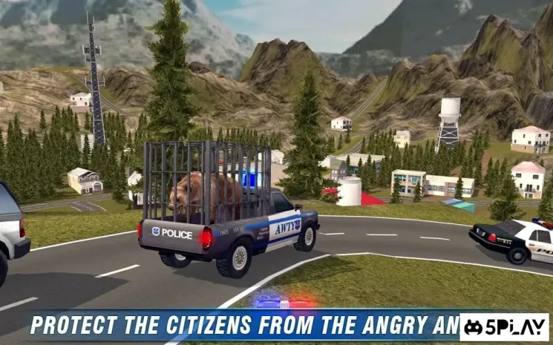 Angry Animals Police Transport screenshot 1