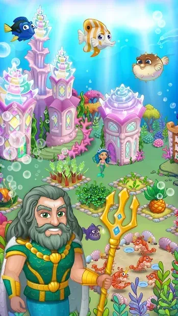 Aquarium Farm: подводный город принцессы русалочки 1.36 screenshot 1