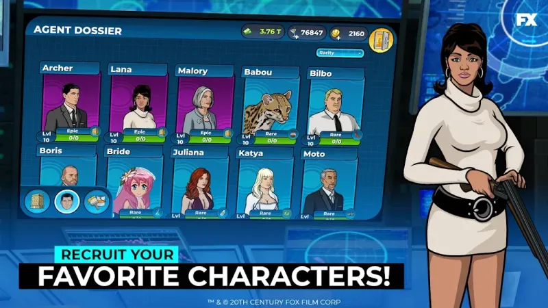 Archer: Danger Phone - Official Idle Game 1.1.0 screenshot 1