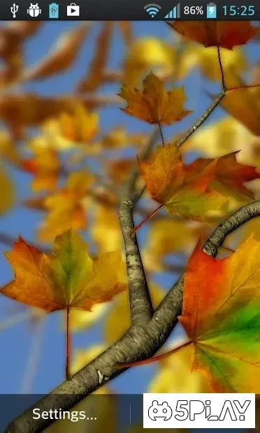 Autumn Leaves in HD Gyro 3D Parallax Wallpaper screenshot 2