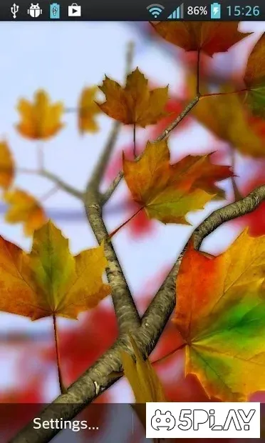 Autumn Leaves in HD Gyro 3D Parallax Wallpaper screenshot 3