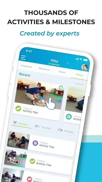 BabySparks - Development Activities and Milestones 4.6.12 screenshot 1