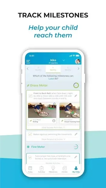BabySparks - Development Activities and Milestones 4.6.12 screenshot 4