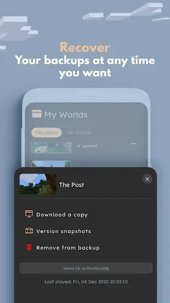 Backup Chest for Minecraft PE 1.52.230521 screenshot 3