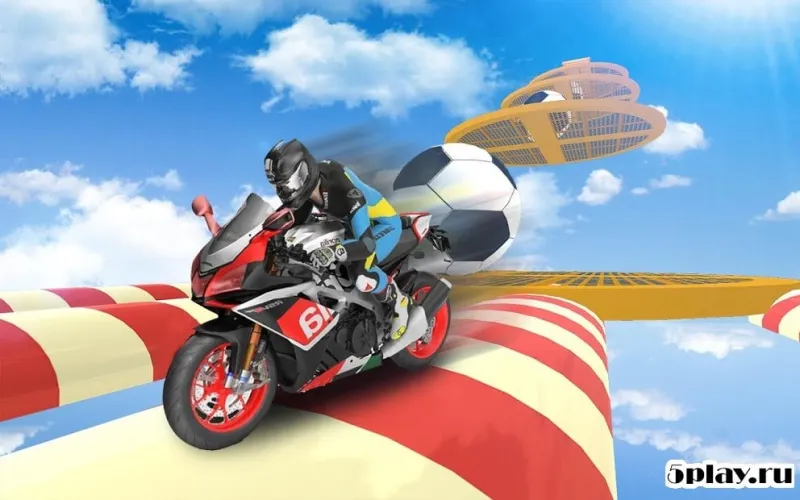 Bike Impossible Tracks Race: 3D Motorcycle Stunts screenshot 1