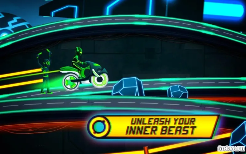 Bike Race Game: Traffic Rider Of Neon City screenshot 4