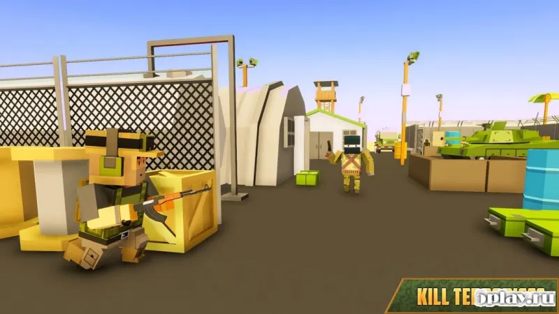 Blocky Army Base: Modern War Strike screenshot 1