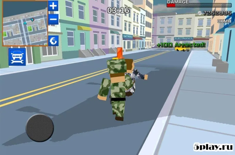 Blocky Army City Rush Racer screenshot 3