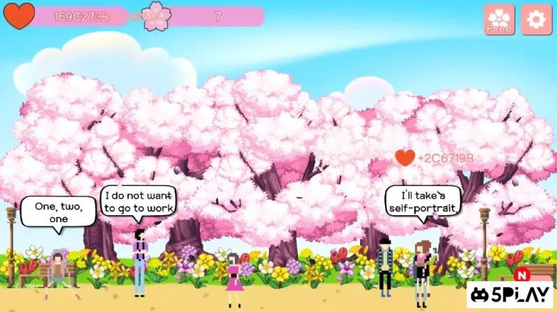 Blossom Clicker - 4 Seasons Relaxing Game screenshot 1