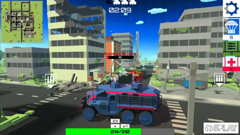 Автомобільні гармати: Перехресна королівська битва війни війни 1.18.0 screenshot 3