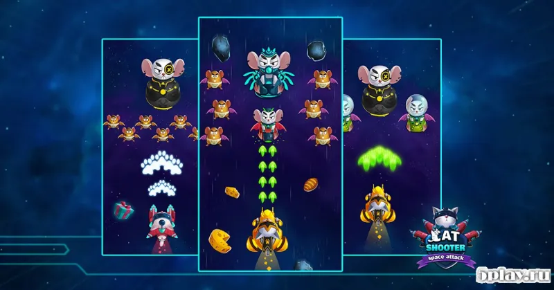 Cat Invaders -  Galaxy Attack Space Shooter 1.0 screenshot 2