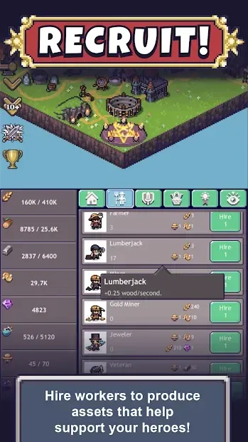 Cave Heroes: Idle Dungeon Crawler 1.8.1 screenshot 3