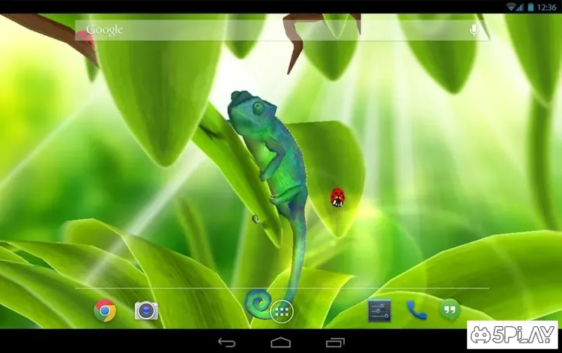 Chameleon 3D Live Wallpaper screenshot 1