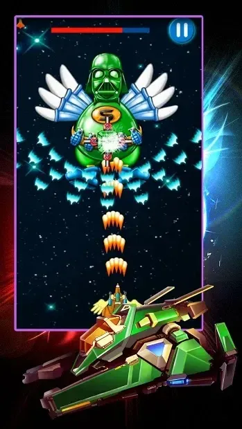 Chicken Shooter: Space Shooting screenshot 1