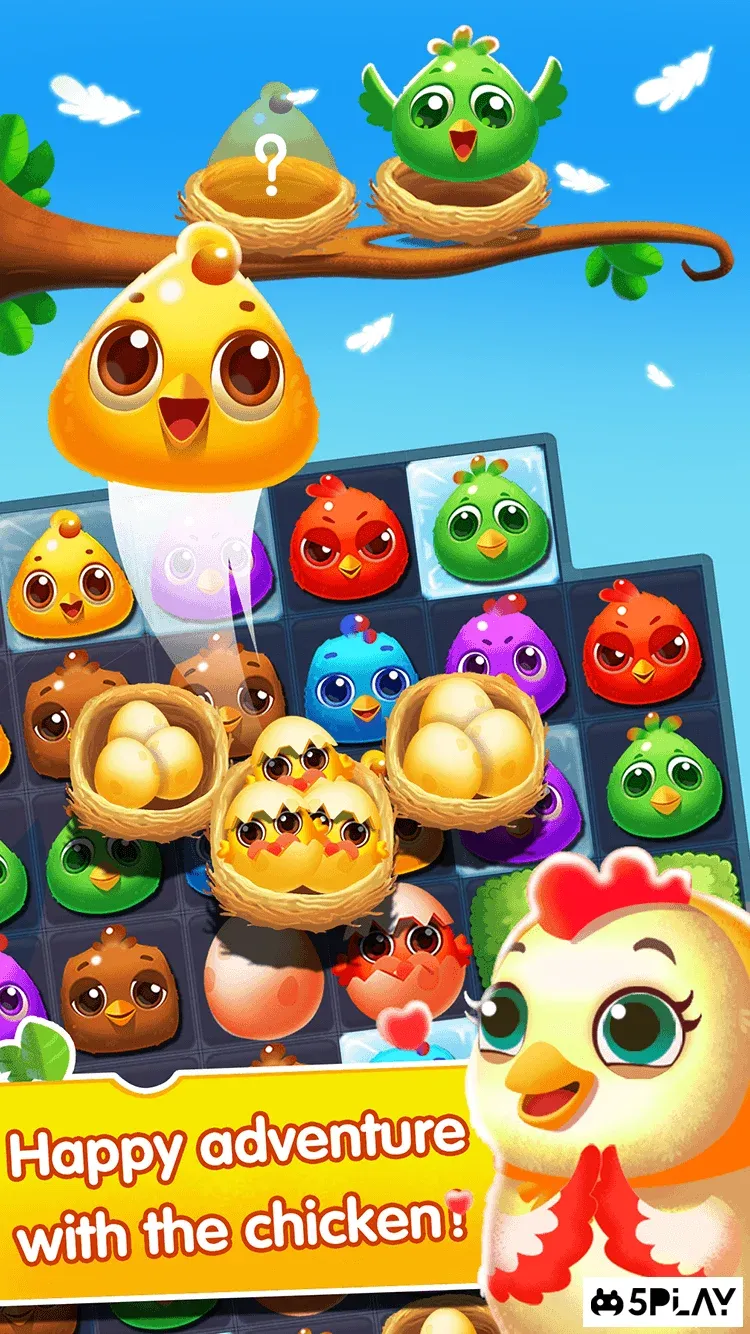 Chicken Splash 2 - Collect Eggs & Feed Babies 8.1 screenshot 3