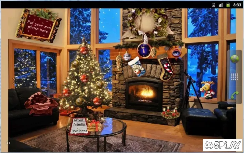 Christmas Fireplace LWP Full screenshot 1