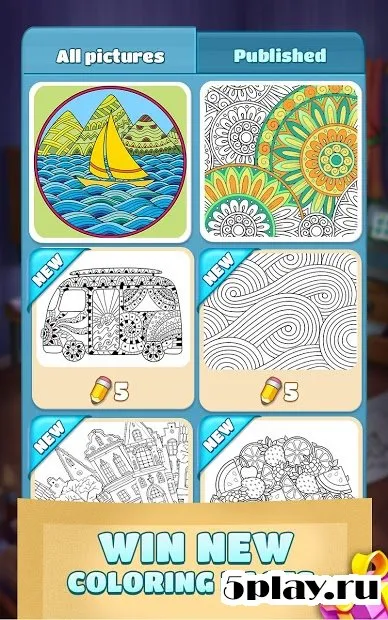 Coloring Book Blast - A Collapse & Color Game 1.0.0 screenshot 2
