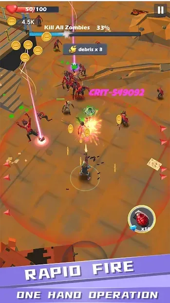 Crazy Zombie - Rapid Shooting 1.0.7 screenshot 2