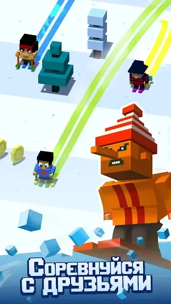Crossy Snow: Avalanche! screenshot 3