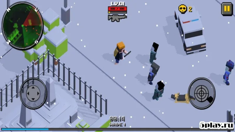 Cube Zombie Hunter screenshot 1