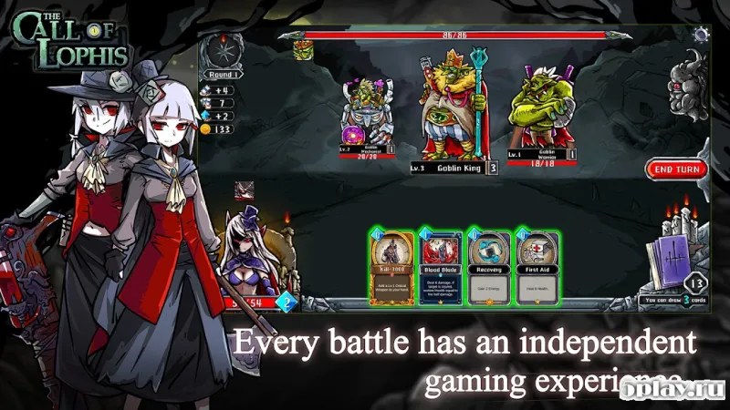 Dark Dungeon Survival - Lophis Fate Card Rougelike screenshot 1