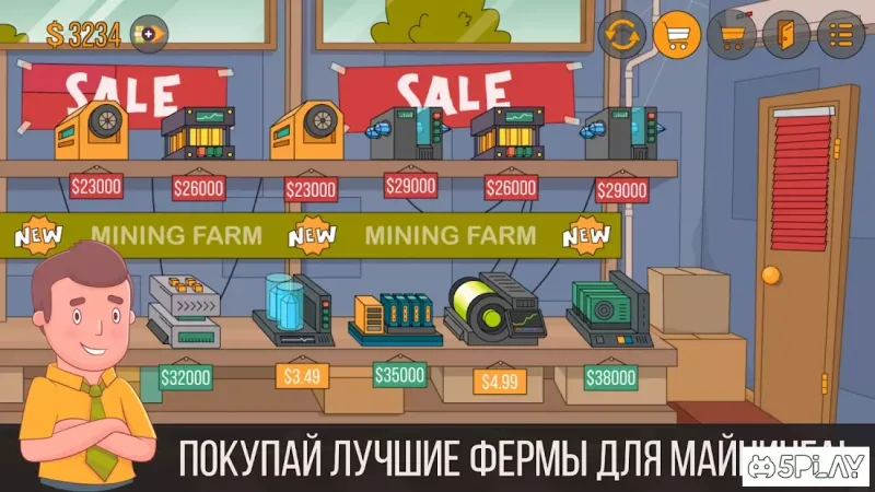 Майнер - симулятор жизни, бизнес игра, кликер 0.8.10 screenshot 3