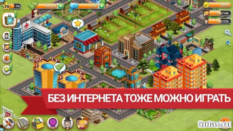 Вилидж-сити остров Сим Village City Simulation 1.11.3 screenshot 4