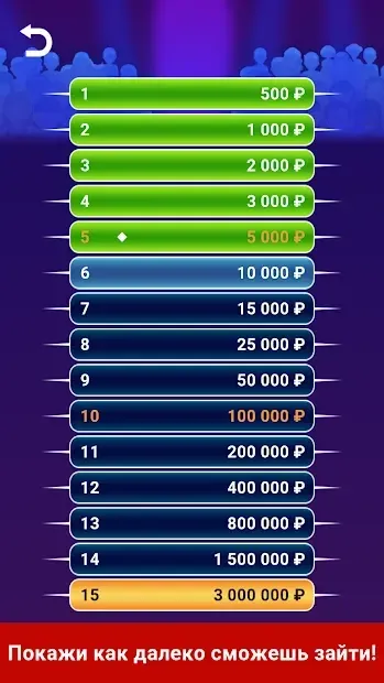 Миллионер 2020 - интеллектуальная викторина 1.5.2.0 screenshot 3