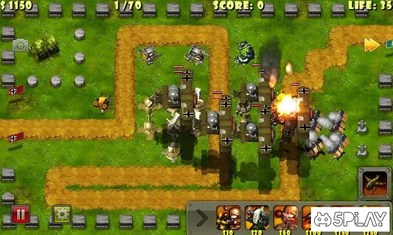 Маленький командир: WWII TD screenshot 2