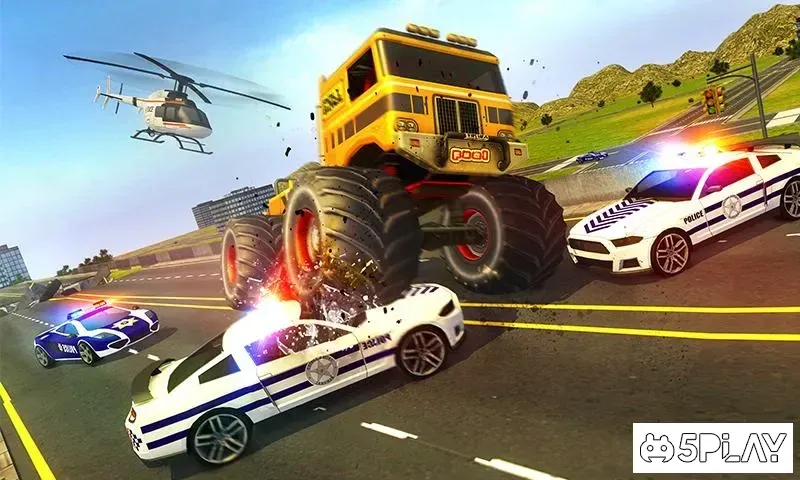 Полицейский Чейз Монстр Автомобиль 1.0 screenshot 4