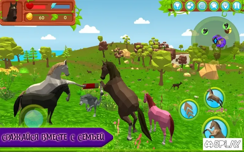 Семья Лошадей - Симулятор Животных 3D v1.046 screenshot 1