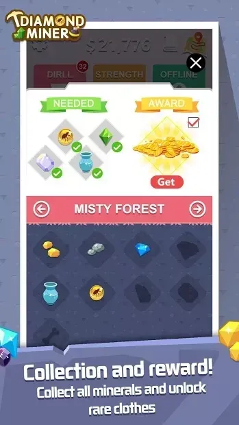 Diamond Miner: Treasure Digger !! screenshot 1