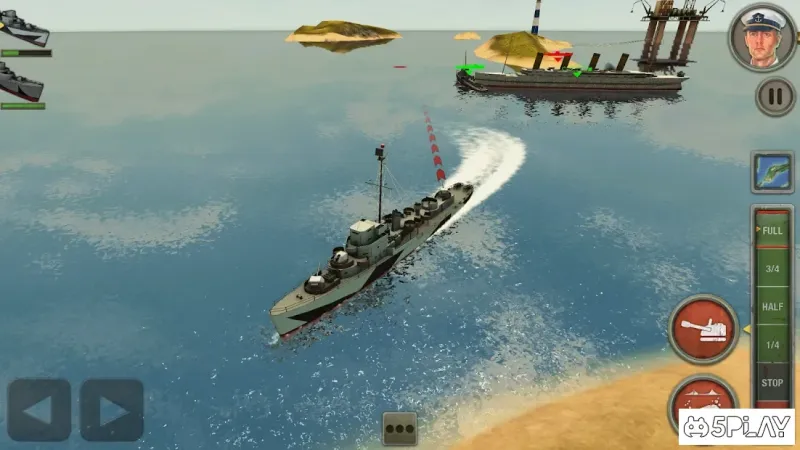 Ворожі води: Битва під підводним човном та кораблем 1.139 screenshot 2