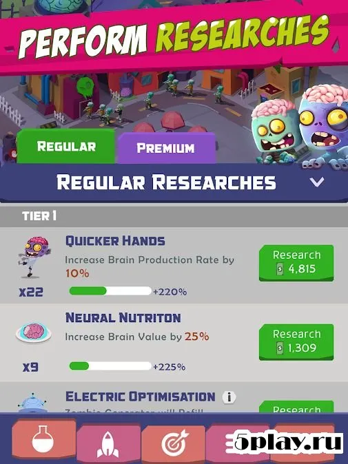 Крошечные зомби - игра бездельник 2.3.1 screenshot 2