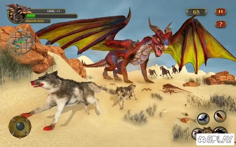 Dragon Simulator Attack 3D Game screenshot 4