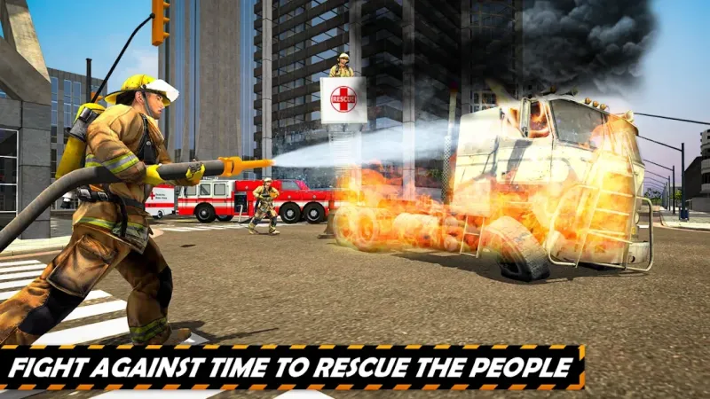 FireFighter Emergency Rescue Game-Ambulance Rescue 3.9 screenshot 1