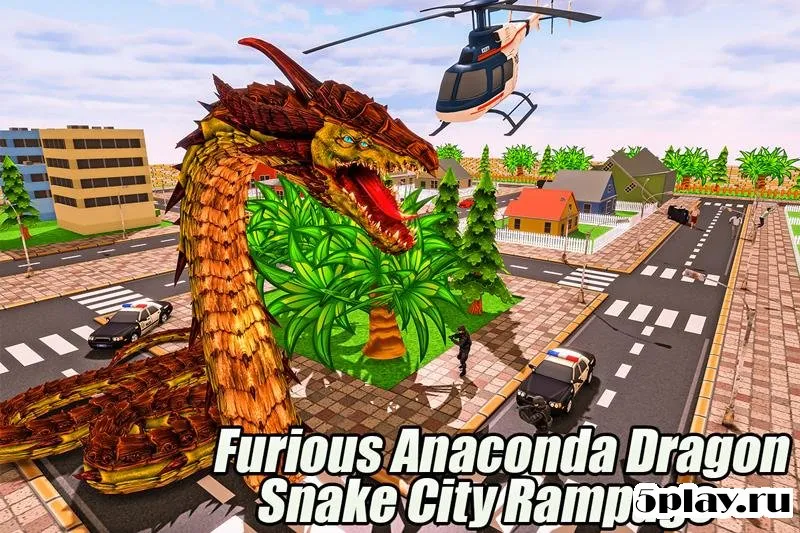 Furious Anaconda Dragon Snake City Rampage screenshot 3