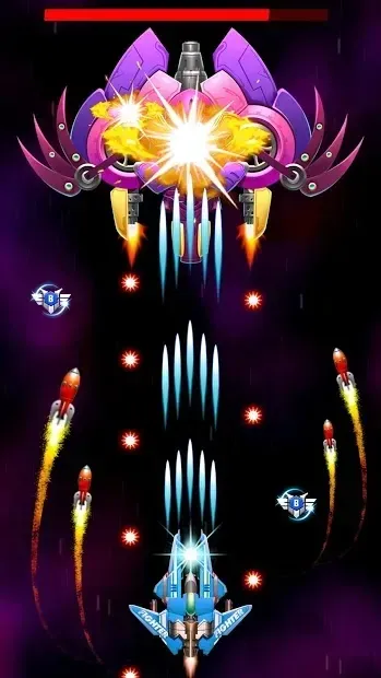 Galaxy Attack: Robot Transform Chicken Shooter 12.2 screenshot 2