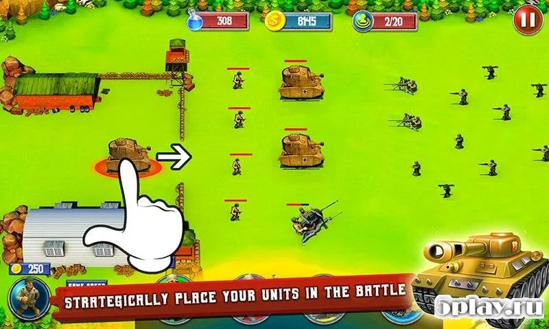 Game World War 2 Tower Defense screenshot 1