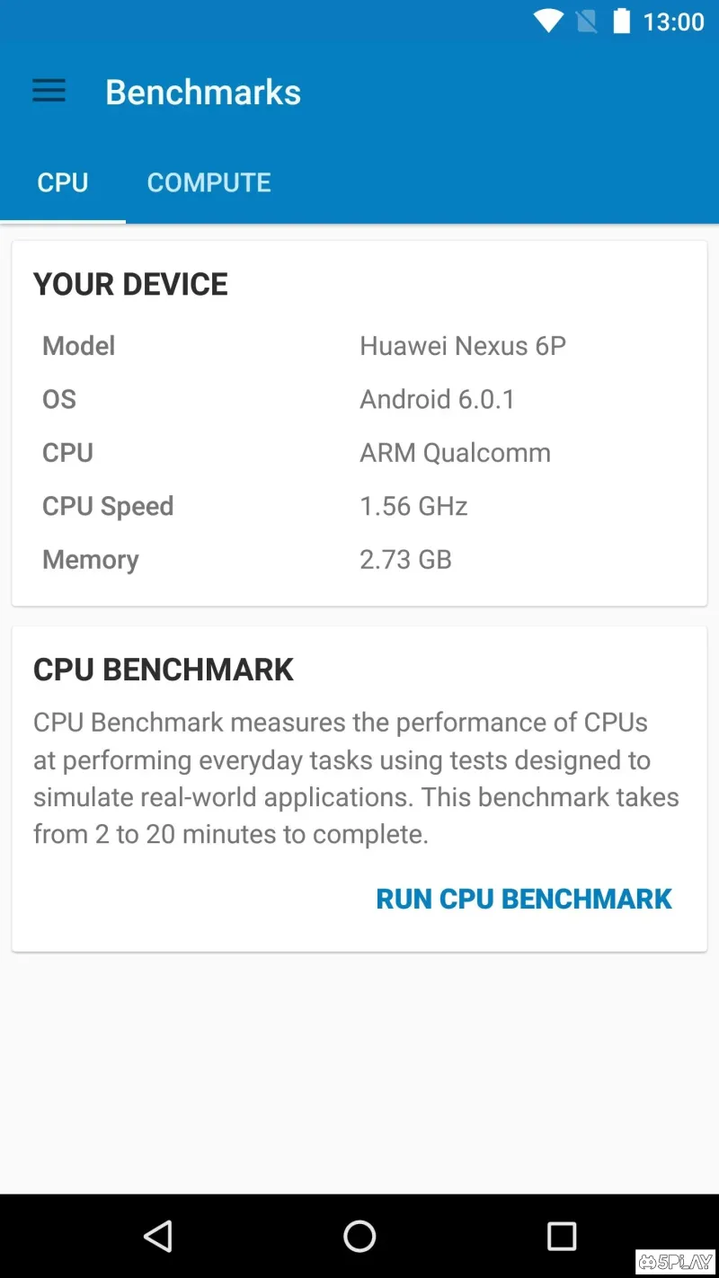 Geekbench 4 screenshot 1