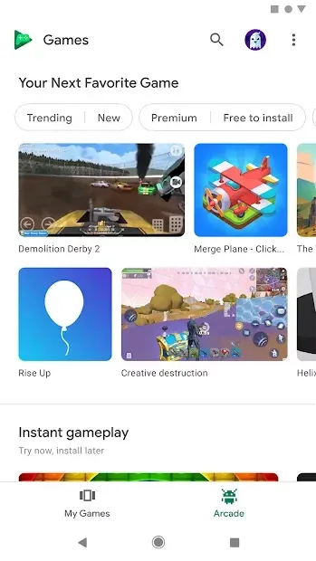 Google Play Игры 2021.10.30471 screenshot 1
