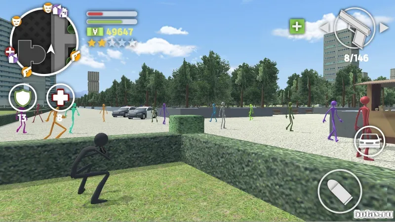 Grand Stickman Auto V screenshot 1