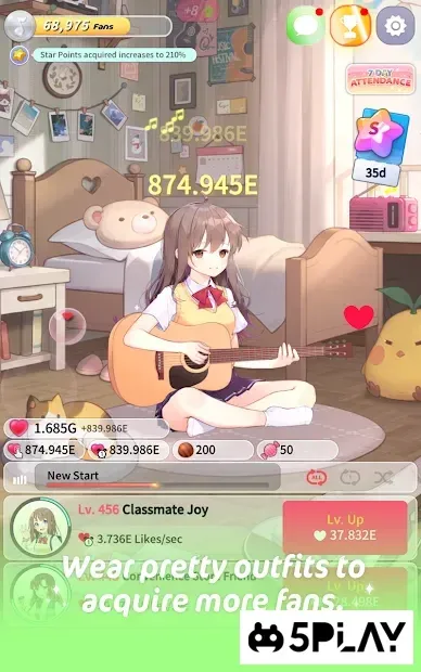 Guitar Girl : Relaxing Music Game 3.2.6 screenshot 2