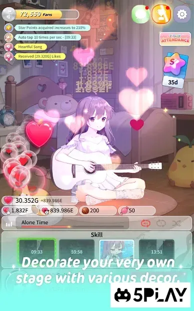 Guitar Girl : Relaxing Music Game 3.2.6 screenshot 3