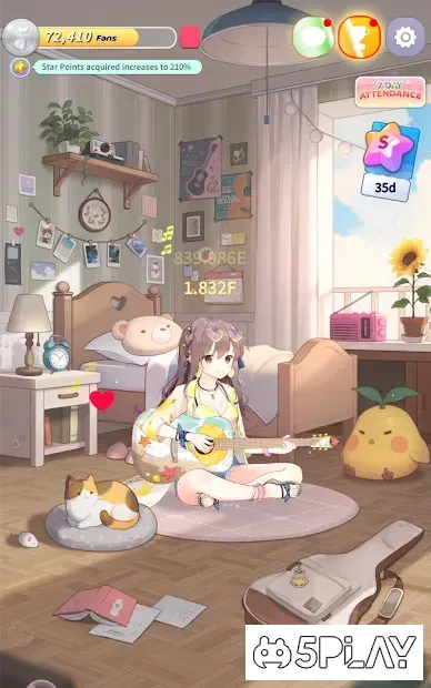 Guitar Girl : Relaxing Music Game 3.2.6 screenshot 4