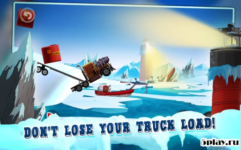 Ice Road Truck Driving Race screenshot 2