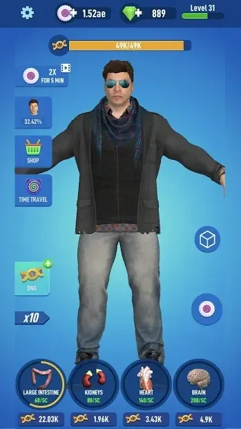 Idle Human 2 v2.0.0 screenshot 2