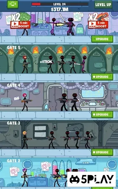 Idle Stickman screenshot 1