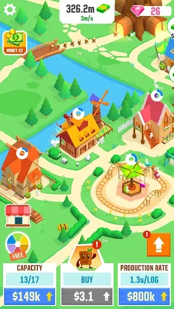 Idle Tree City 1.2.0 screenshot 3