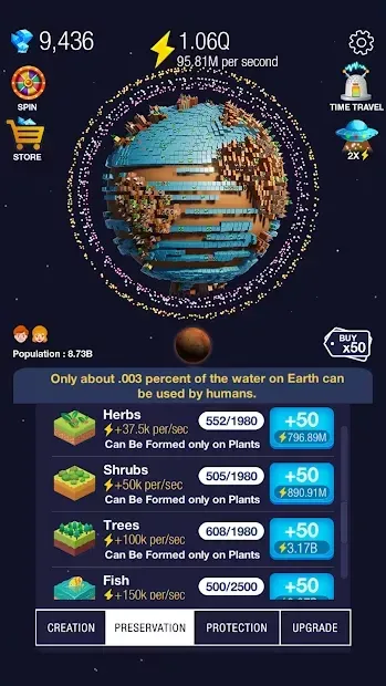 Idle World ! 4.6.1 screenshot 2